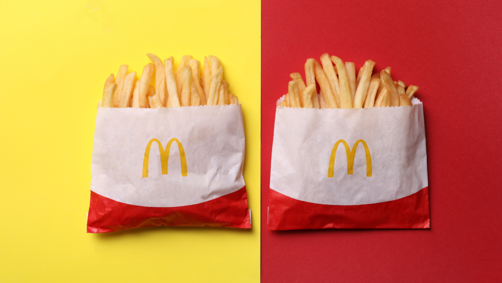 The Damaging Impact of Toxic Workplace Cultures depicted in a picture of mcdonalds fries on a red and yellow background. 